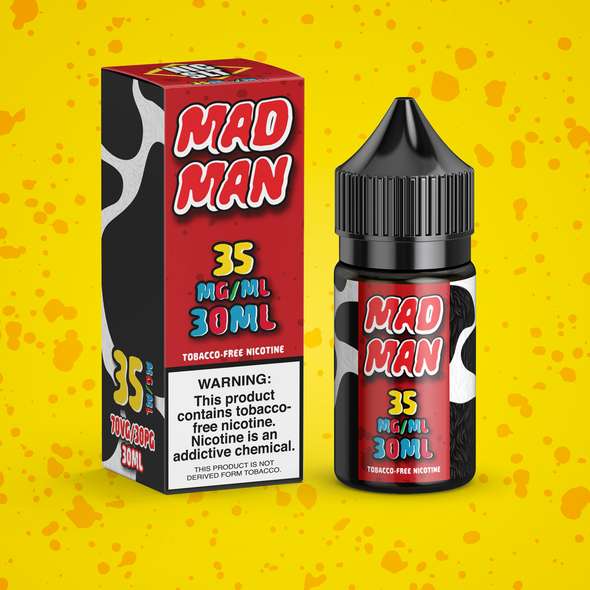 30ml. Mad Man Vape eJuice