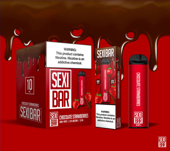SEXIBAR - Strawberry Chocolate - Disposable Vape Pod - 1000 Puffs